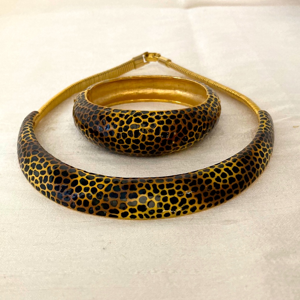 Vintage Diane Von Furstenberg Choker And Bracelet